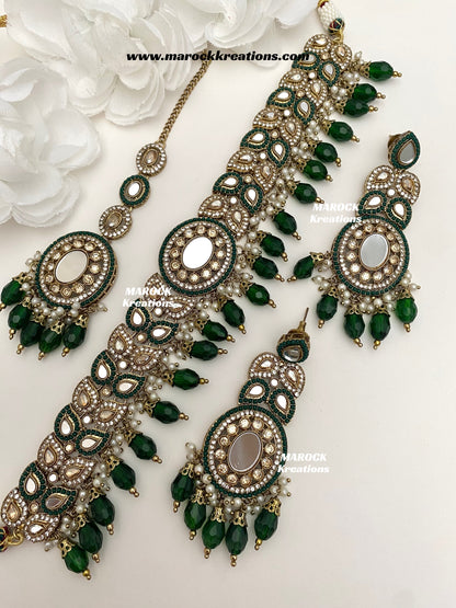 Resmin Premium Quality Mirror Choker set