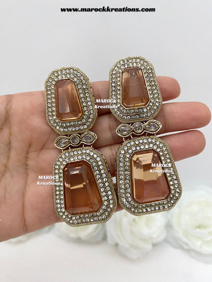 Himani Premium Quality Polki Statement Earrings