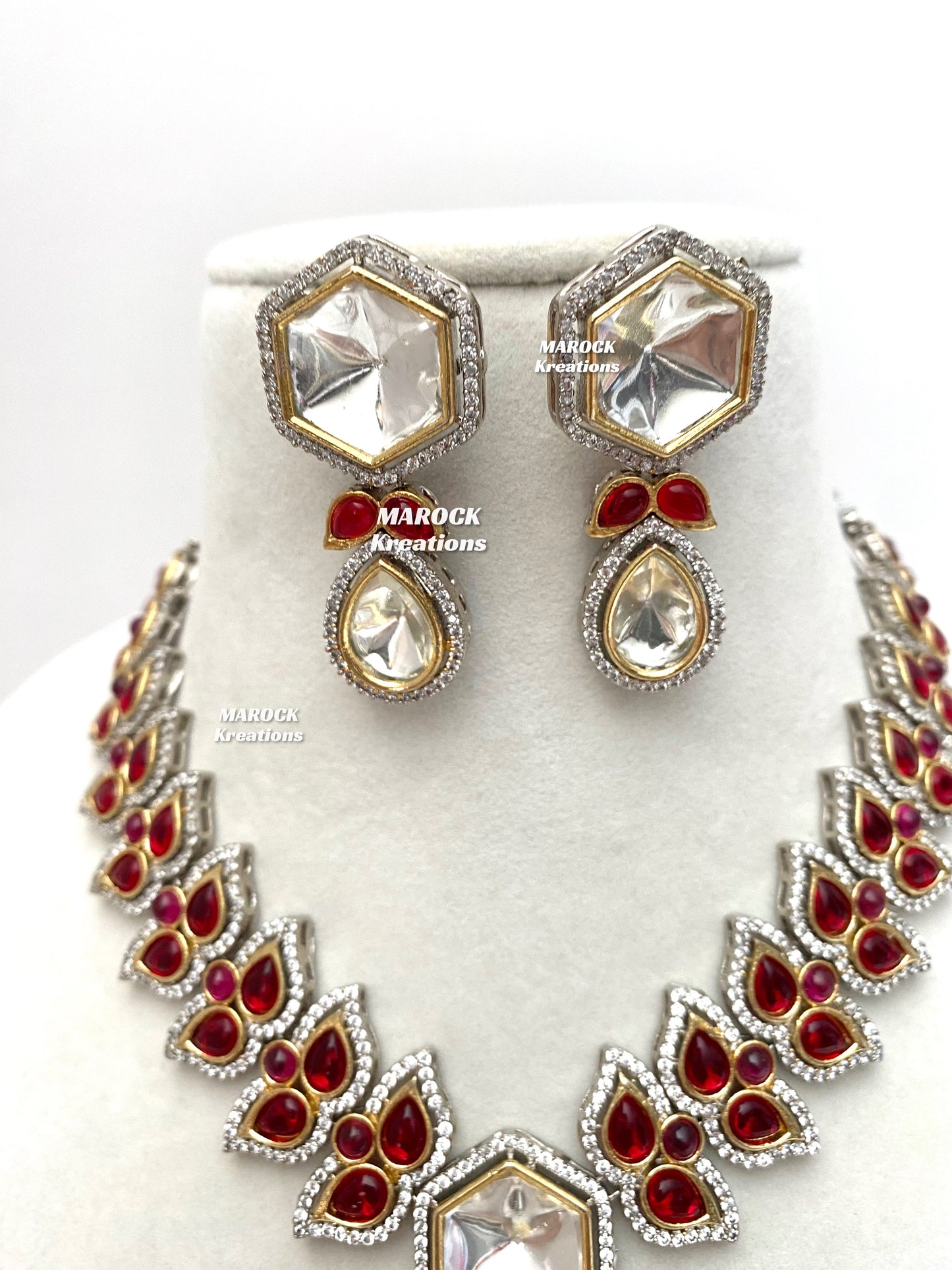 Katie Tyani inspired Premium Quality Kundan Statement Necklace set