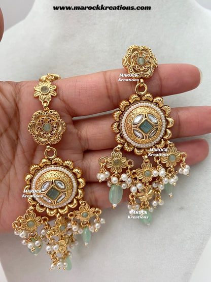 Nayeli Premium Quality Gold Plated statement choker set