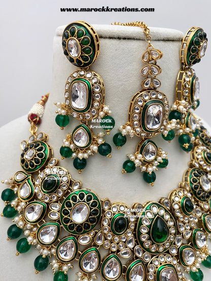 Premium Quality Kundan Statement Necklace set