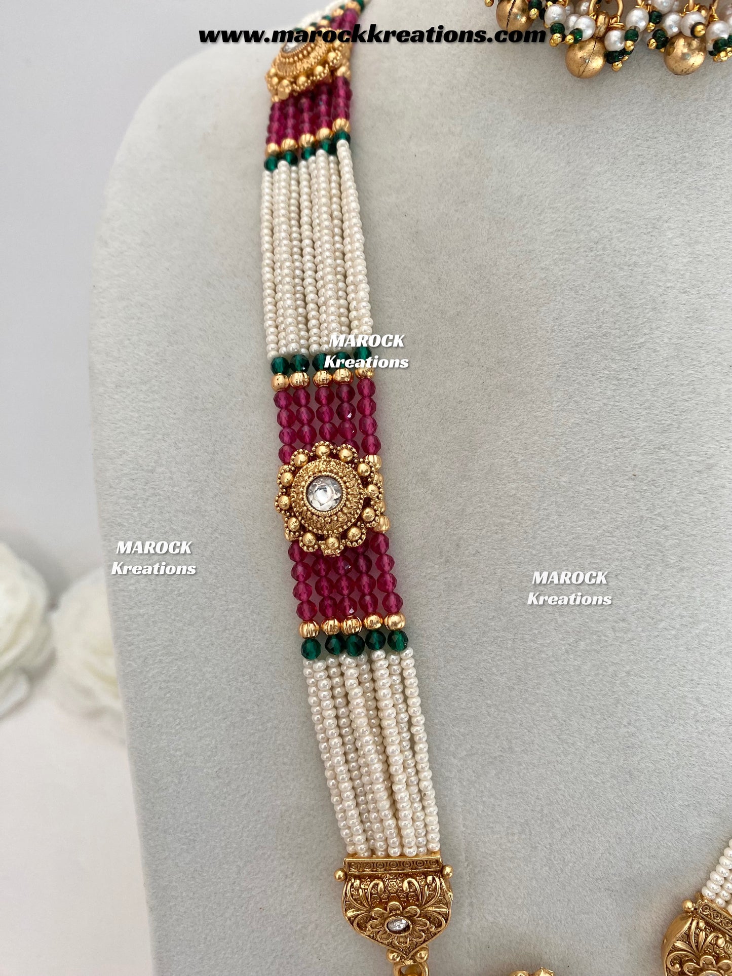 Jayna Premium Quality Gold plated exclusive heritage Rani haar set