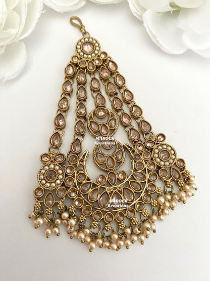 Antique Gold Polki Jhoomer/Passa