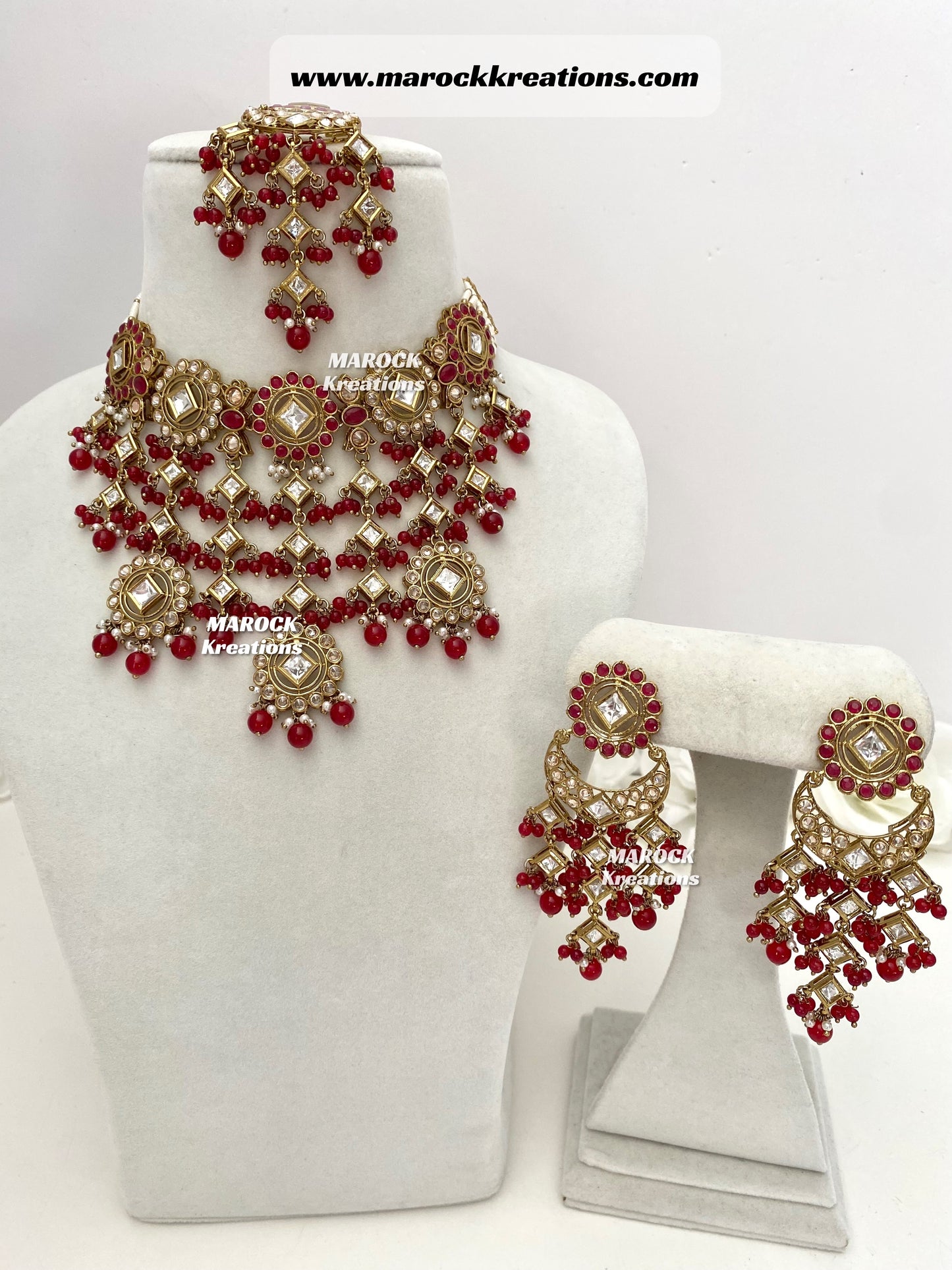 Antique Gold Kundan/Polki Statement Choker set