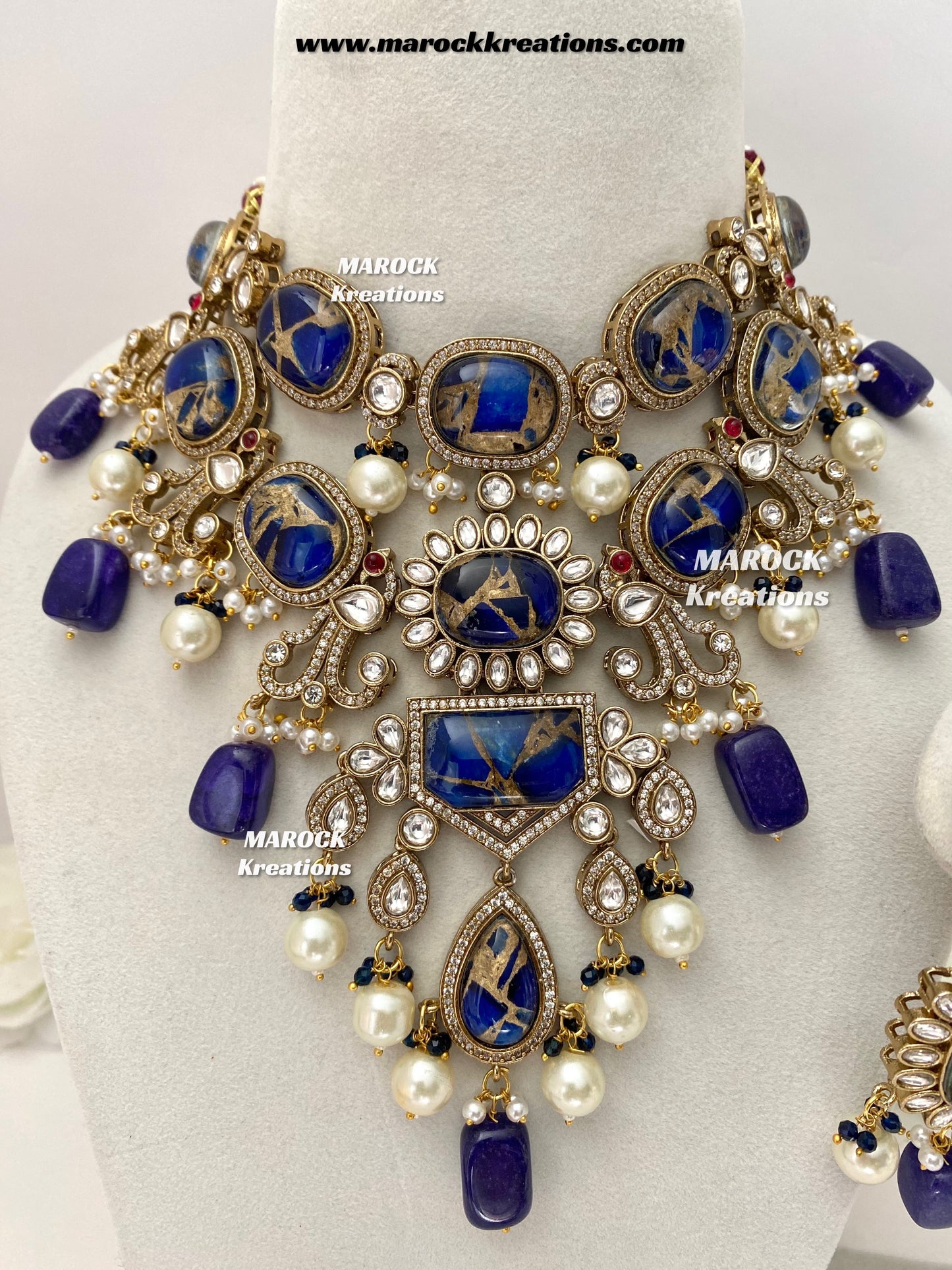 Jane Sabyasachi inspired Premium Quality  Kundan statement necklace set