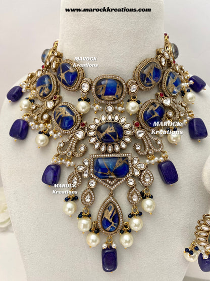 Jane Sabyasachi inspired Premium Quality  Kundan statement necklace set