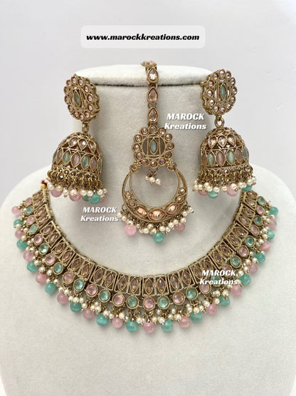 Alisha Antique Polki Choker/Necklace sets