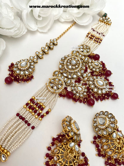 Shaneel Premium quality Kundan Choker set