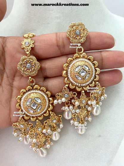 Nayeli Premium Quality Gold Plated statement choker set