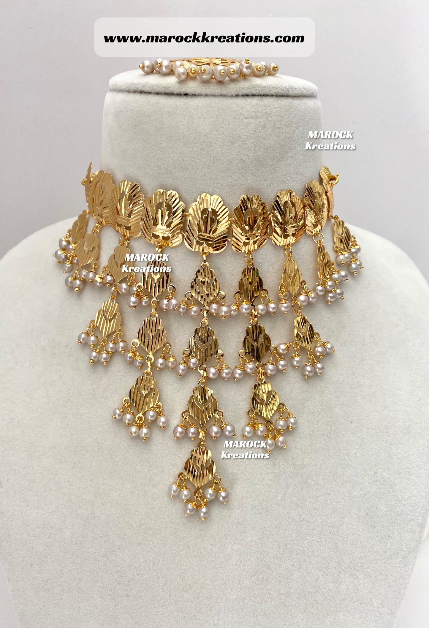 Mahi Gold plated trendy traditional choker set