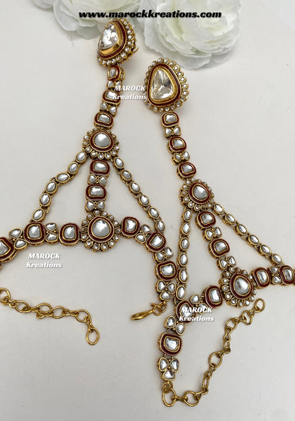Nayema Premium Quality Kundan Statement Bridal set