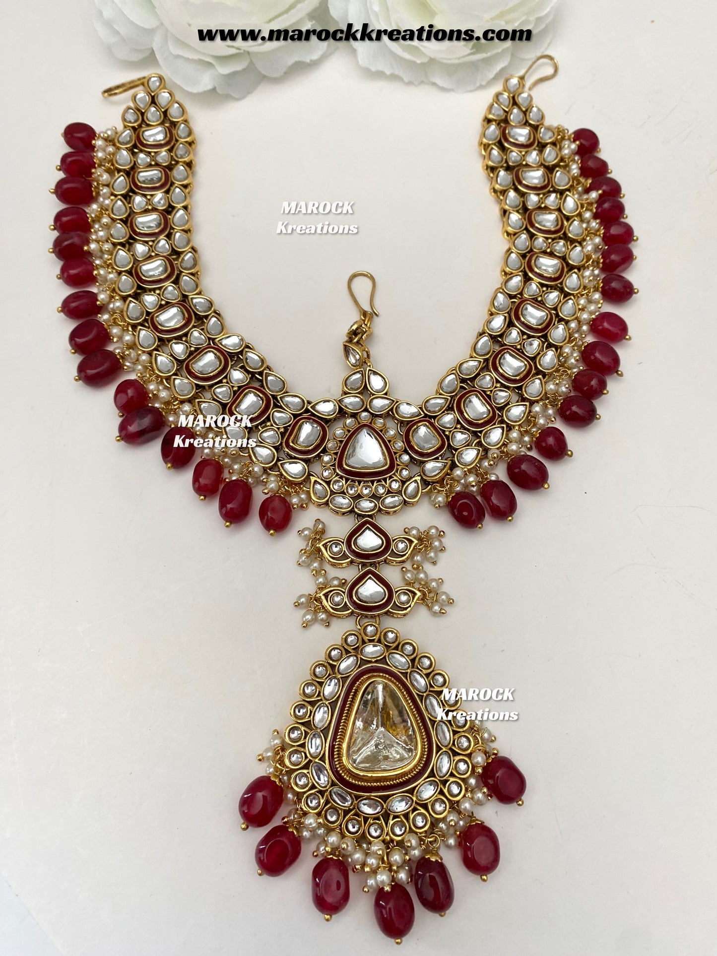 Nayema Premium Quality Kundan Statement Bridal set
