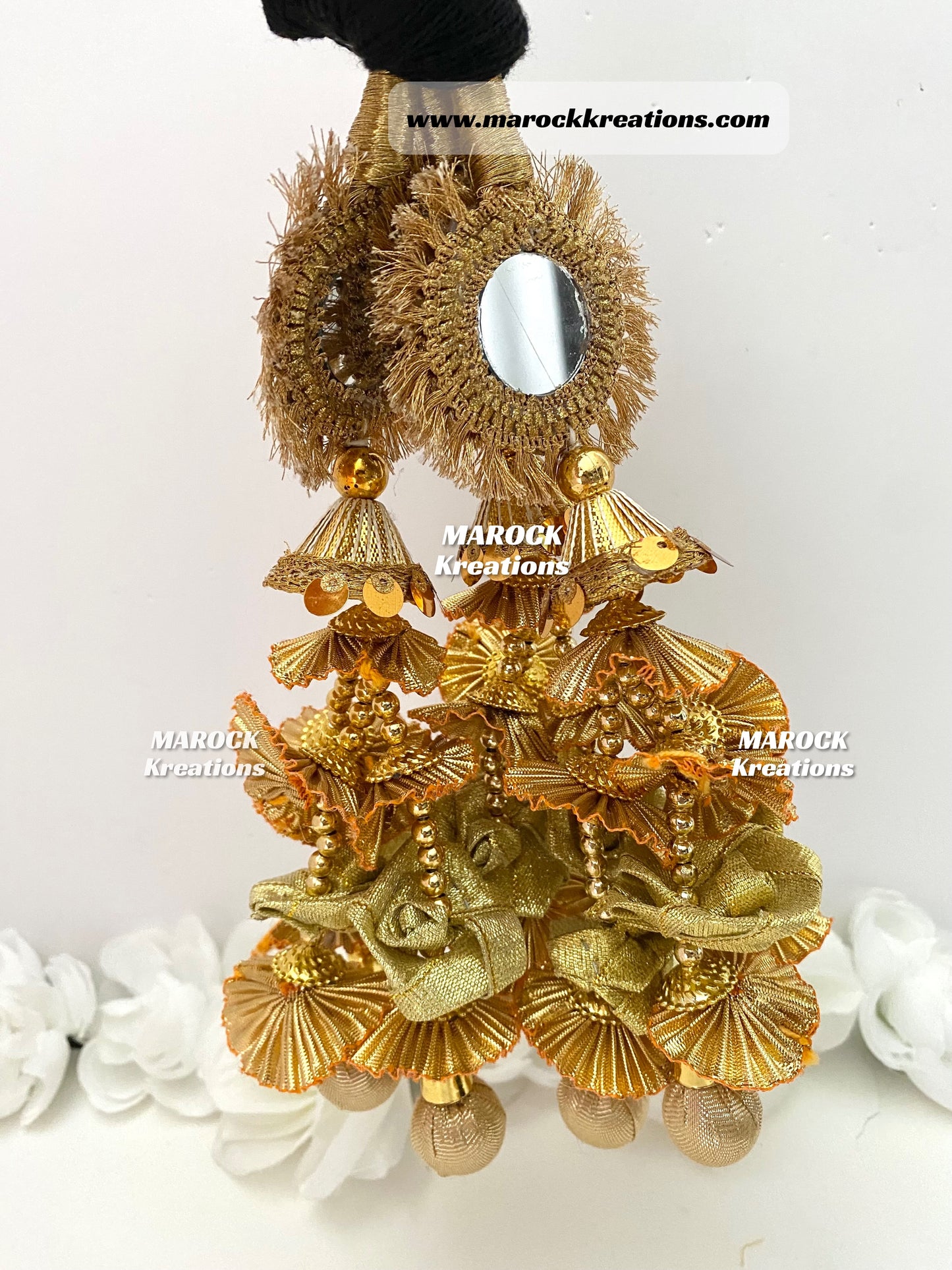 Traditional Mirror Paranda/Hair dori/Jago braid accessories