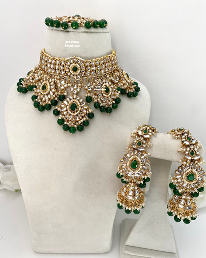 Bhavika Premium Quality Kundan choker/Necklace set