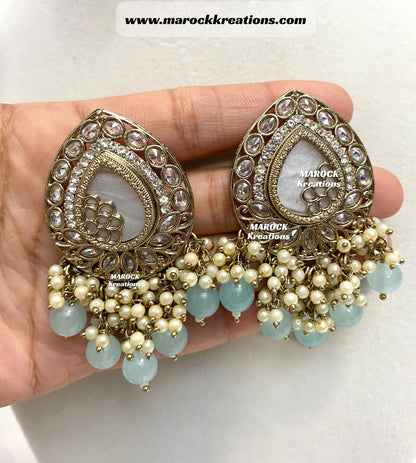 Belle Polki Statement Earrings