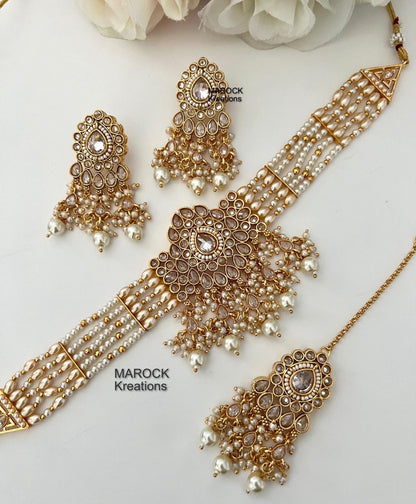 Gold Polki Choker set