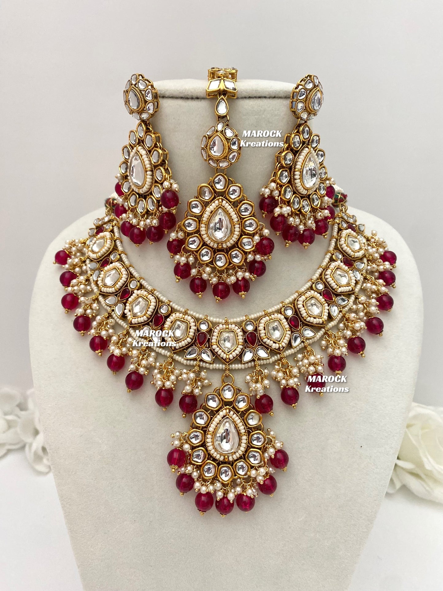 Sania Premium Quality Kundan Necklace set