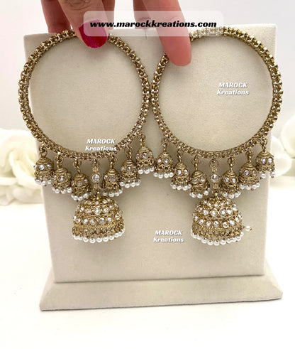 Olivia Polki Multi Jhumki/Seven Jhumki Bangles/Kade (come in a pair)