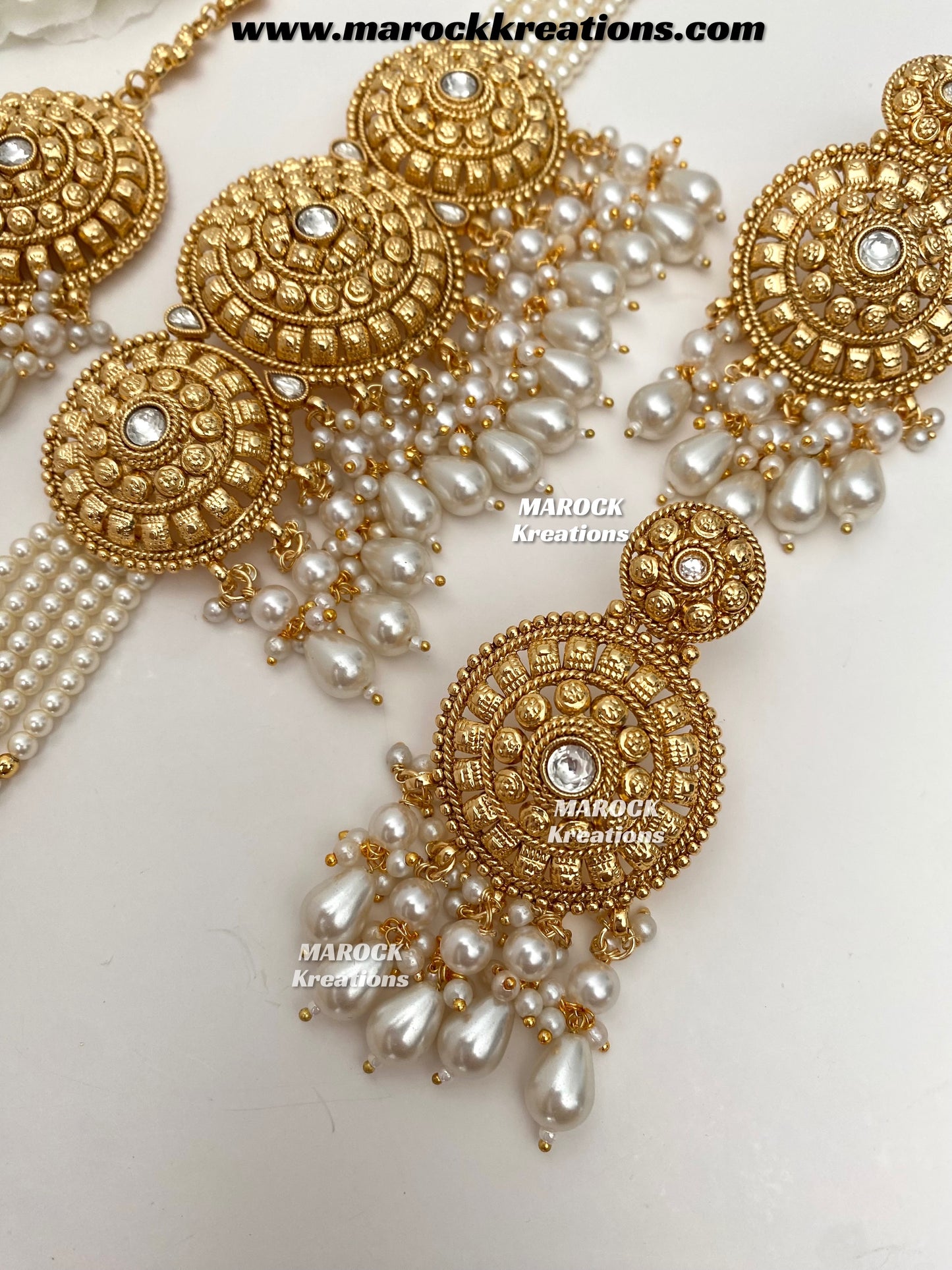 Anuja Premium Quality Gold Plated statement choker set