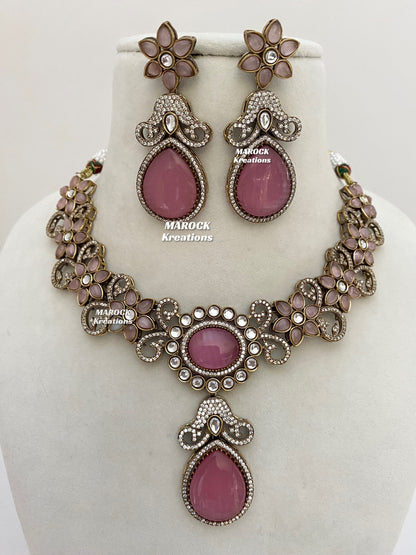 Freya Sabyasachi inspired Premium Quality Moissanite Kundan Necklace set