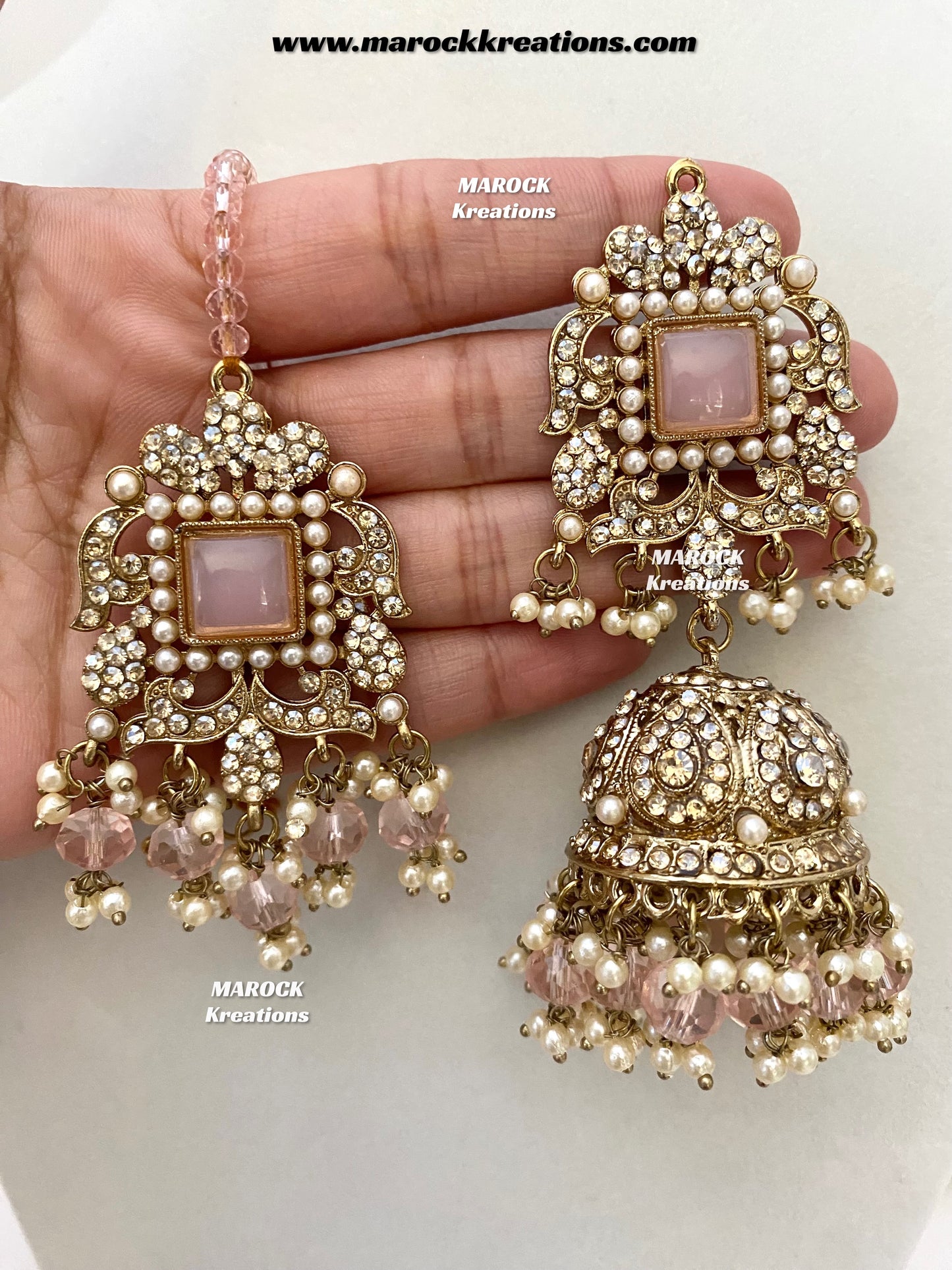 Sameena Premium Quality Pakistani Statement Rani haar set