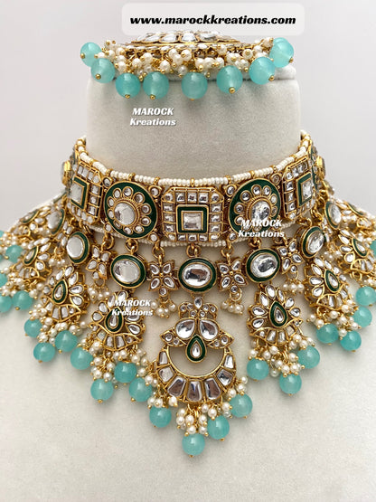 Mehak Premium Quality Kundan Statement Necklace set