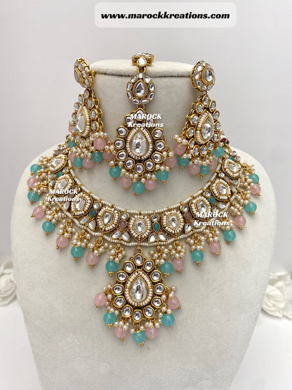 Sania Premium Quality Kundan Necklace set