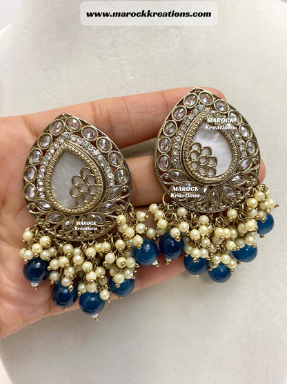 Belle Polki Statement Earrings