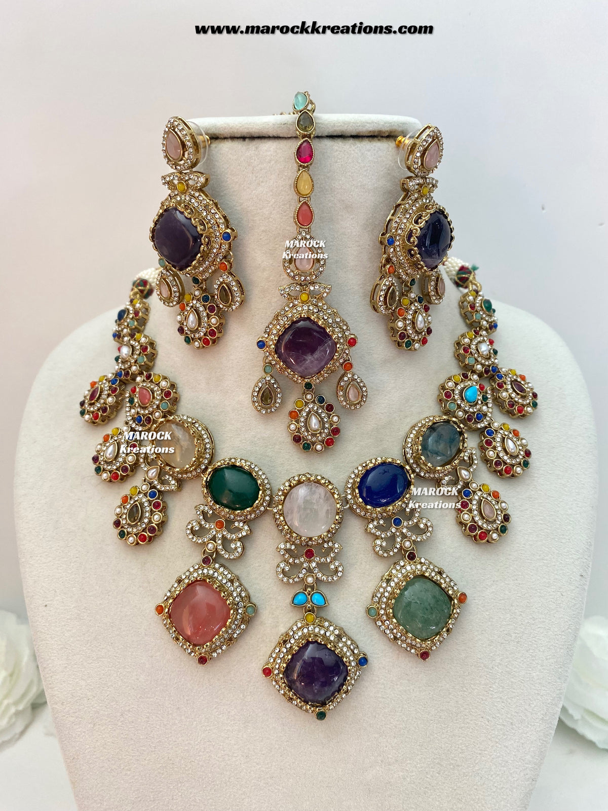 Niharika Sabyasachi inspired Premium Quality Kundan statement choker/necklace set