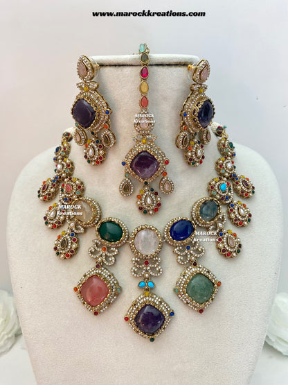 Niharika Sabyasachi inspired Premium Quality Kundan statement choker/necklace set