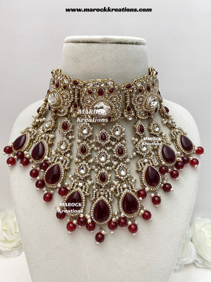 Premium Quality Kundan Statement Bridal set