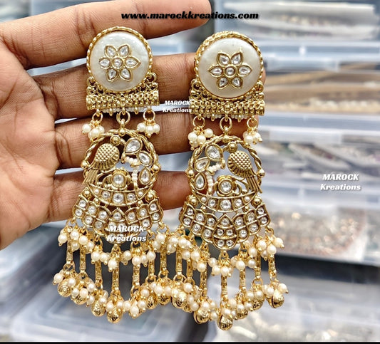 Premium quality Gold plated Kashmiri Statement Earrings