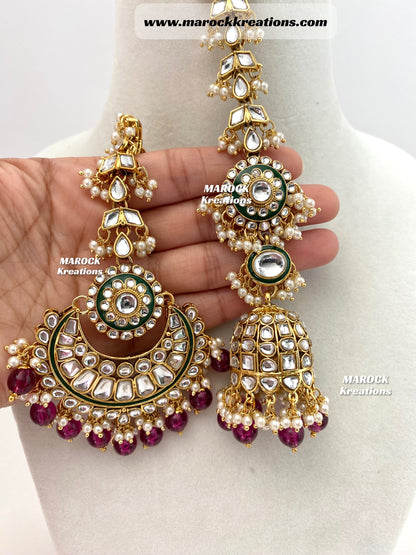 Mehak Premium Quality Kundan Statement Necklace set