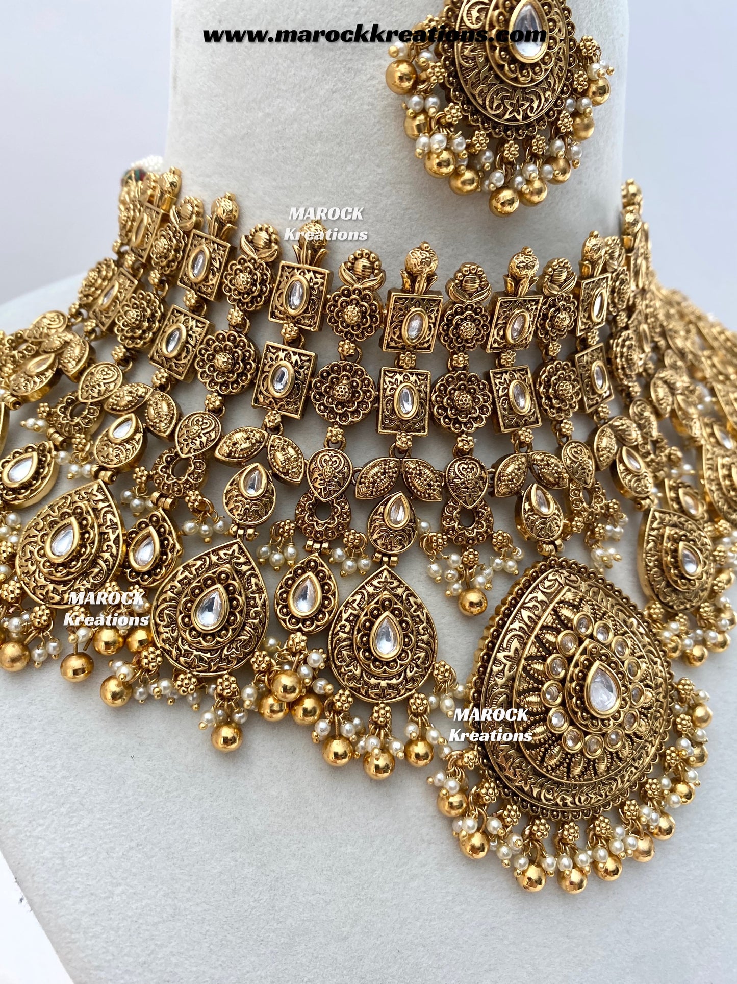 Mahreen Premium Quality Gold Plated Bridal set