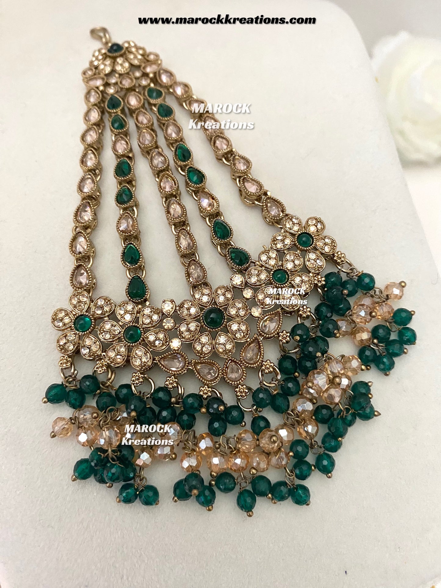 Meesha Premium Quality Pakistani Choker and Necklace combo set