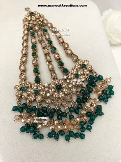 Meesha Premium Quality Pakistani Choker and Necklace combo set