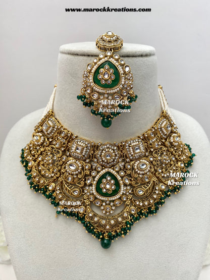 Madhavi Premium Quality Kundan Statement Bridal set