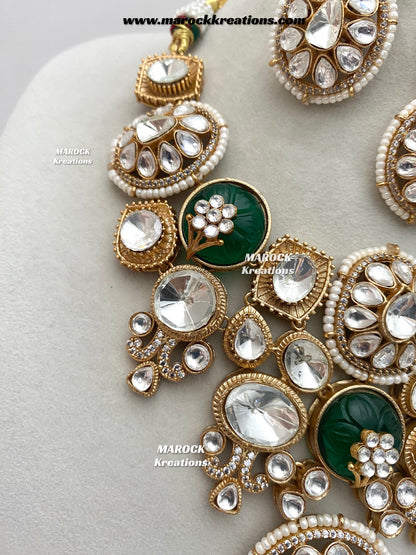 Sabira Sabyasachi inspired Premium Quality Kundan heritage Statement Necklace set