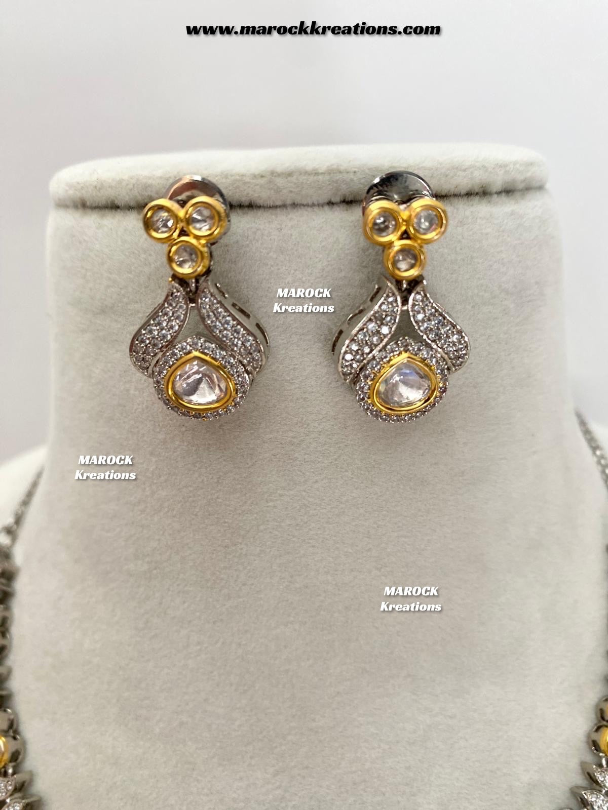 Malini Premium Quality tyani inspired  Kundan Necklace set