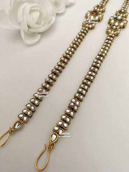 Fine Kundan sheesh phool/head band/head piece