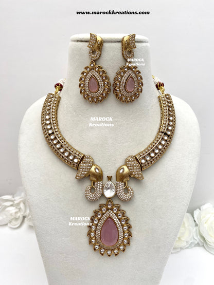 Eshita Sabyasachi inspired Premium Quality Moissanite Kundan Statement Necklace set