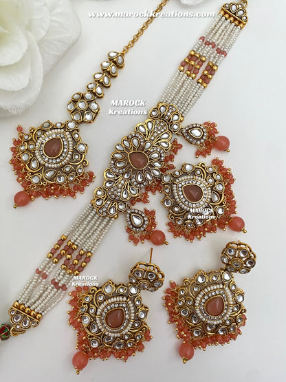 Mahima Premium Quality Kundan Choker set