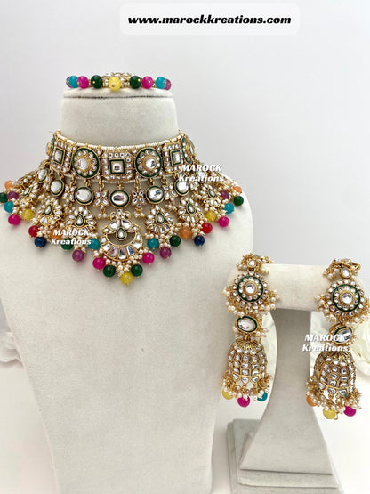 Mehak Premium Quality Kundan Statement Necklace set