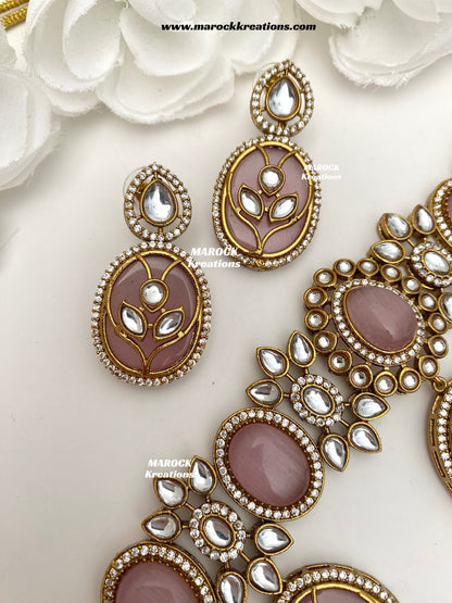 Lija Sabyasachi inspired Premium Quality Moissanite Kundan Statement choker set