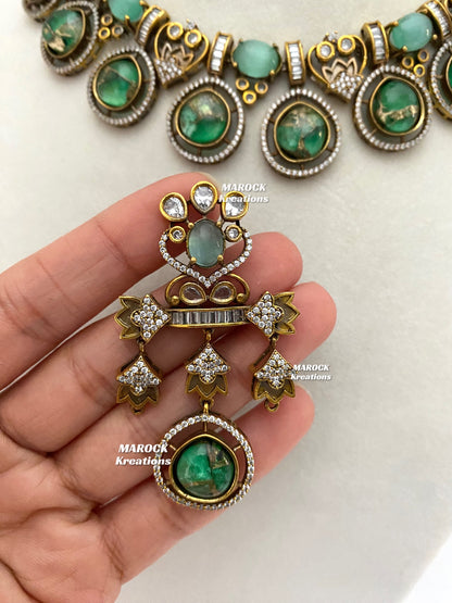 Siena Sabyasachi inspired Premium Quality Moissanite Kundan Necklace set