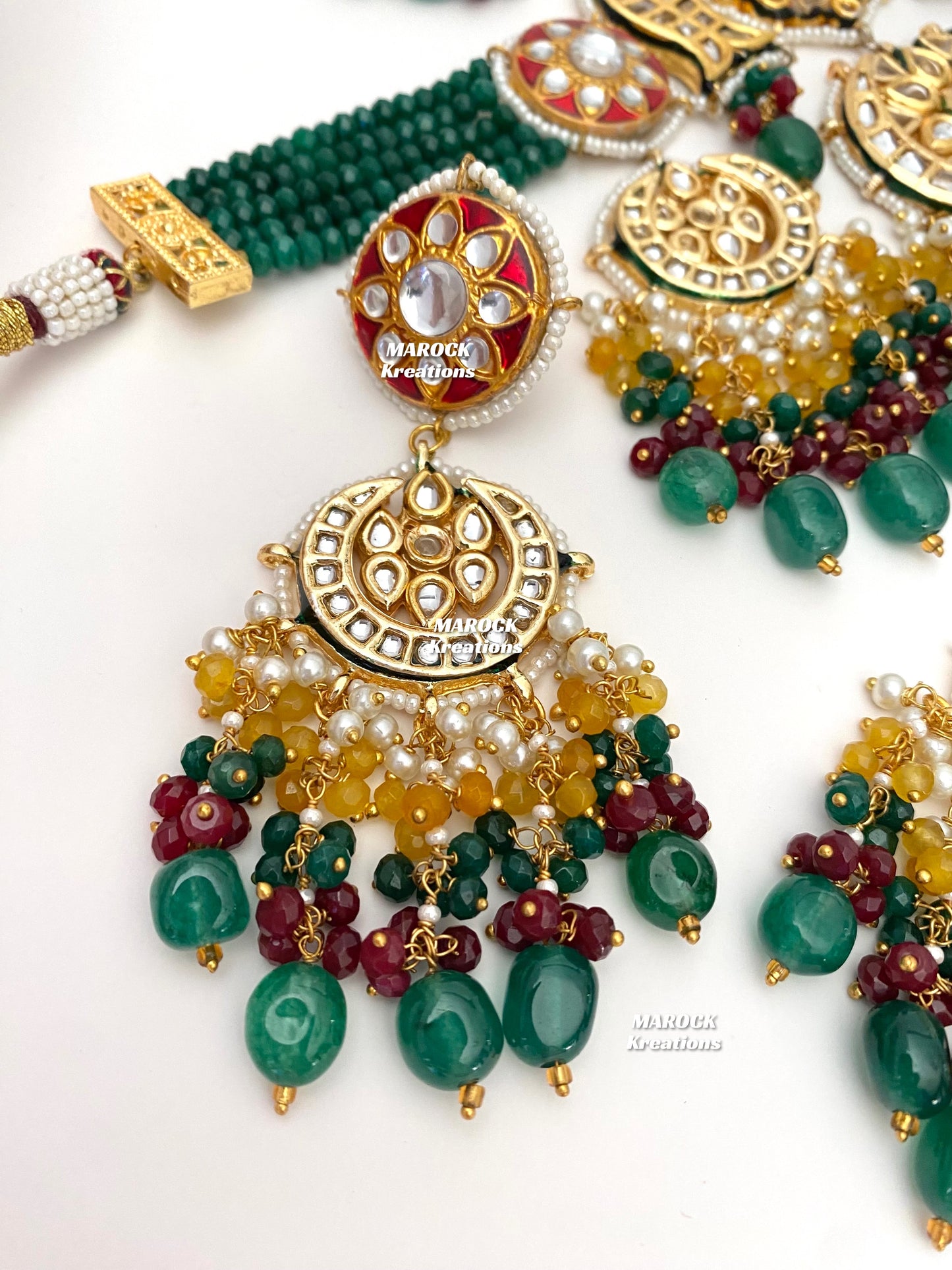 Kirti Kundan Meenakari Statement Choker set