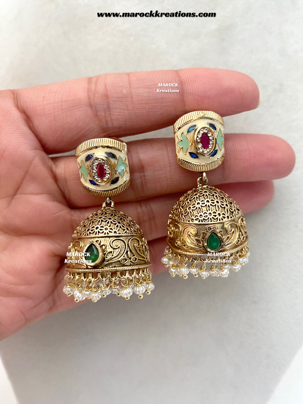 Ramina Premium Quality Gold Plated Rajwadi choker set