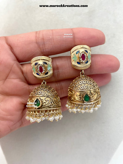 Ramina Premium Quality Gold Plated Rajwadi choker set