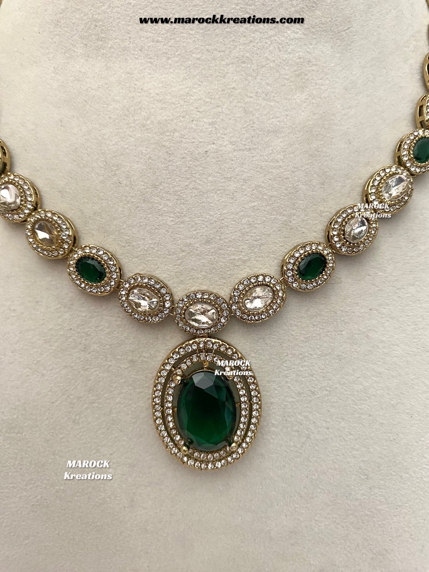 Raveen Premium Quality Kundan Necklace set
