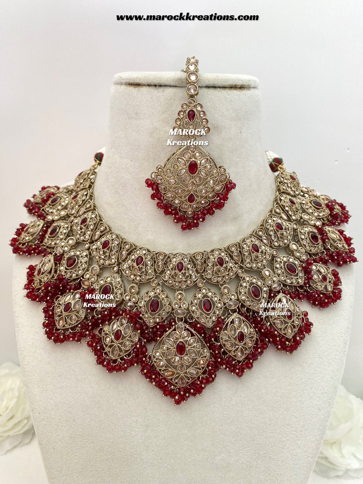 Shradha Polki Statement Necklace set/Bridal set